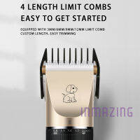 Pengมิจิโร Inmazing Pet Grooming Hair Clippers Shaver Cordless Fluffy Cat Dog Rabbit Salon Hair Trimmer Kit Adjustable Rechargeable Kuching Bulu Gugur Panjang Potong