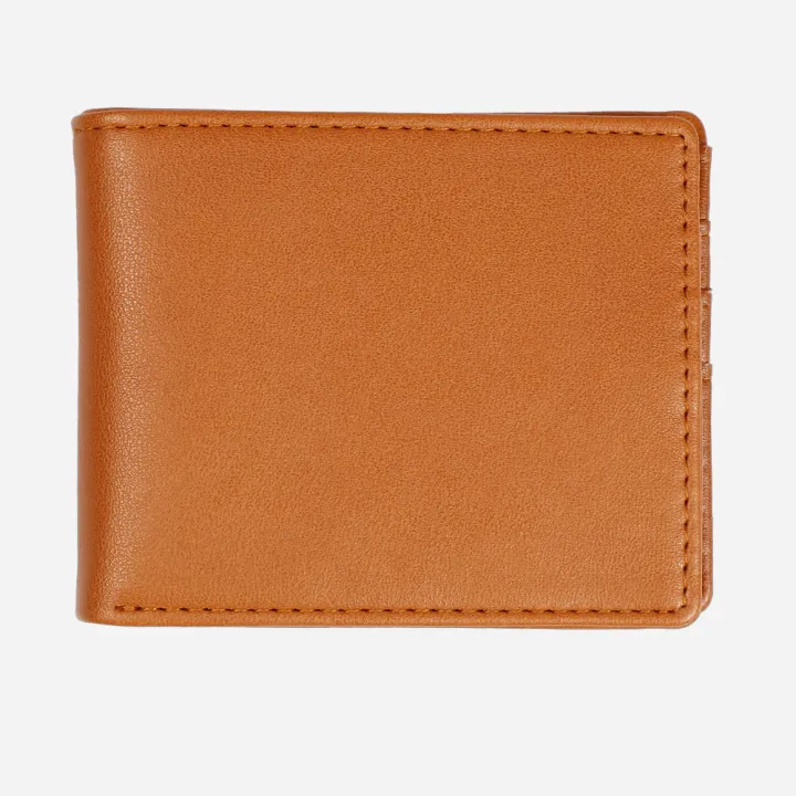 Leatherette 2 Fold Short Wallet Tan Lazada PH