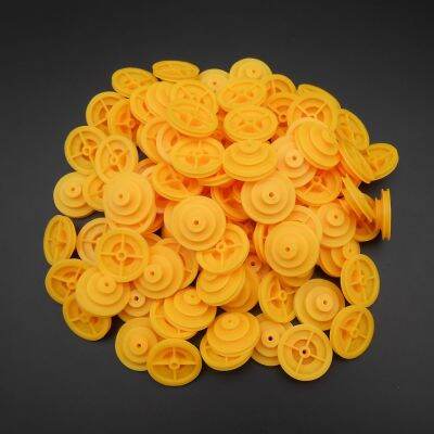 【CW】 100Pcs/Lot 27MM18MM9MM 3 Layer Plastic Pulley Groove Bore Hole Aperture 2.45MM 1.95MM 2.95MM TH  11.5MM 2.5A2A3A Technology Part