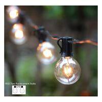 7.6 Meter G40 Waterproof Globe String Lights Backyard Patio Lights Party Garden Garland Wedding Home Decorative Warm White