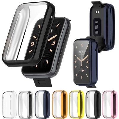 For Xiaomi MI Band 7 Pro Case TPU Anti-drop Soft Full Cover Protector Shell Frame Electroplate Bumper Protective Case