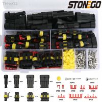 STONEGO 240/352Pcs Car Waterproof Connector Kit HID Xenon Lamp Harness Plug Connector 1/2/3/4 Holes