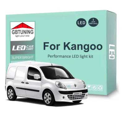 11Pcs LED Interior Light Bulb Kit For Renault Kangoo 2008-2018 Car LED Reading Dome Trunk Vehicle Lamp Canbus Error Free 100