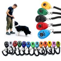 Dog Training Clicker Plastic Flute Trainer Aid Adjustable Wrist Sound Chain Repeller Whistle