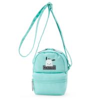 Japanese Pacha Dog Kuromi Cartoon Cute Messenger Bag Cute Mobile Coin Purse Girls Shoulder Bag Side Backpack （AQUA BAG）