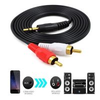 3.5MM Audio Cable Audio Cable 3.5 To 2rca Male Auxiliary Cable for PC TV VCR Mobile Phone Headset Computer Speaker Audio Cable Cables