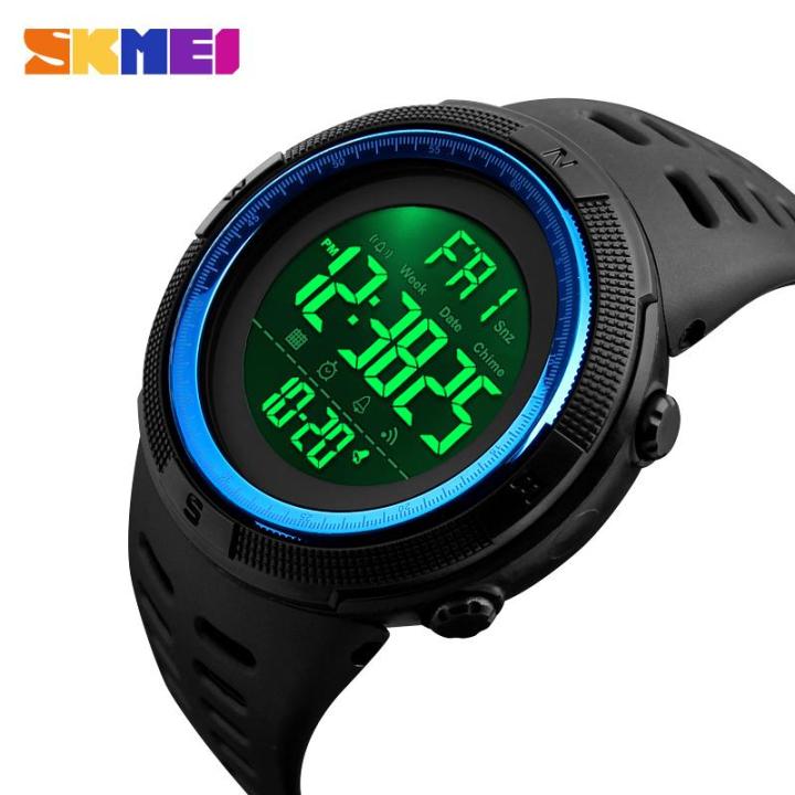 skmei-ใหม่นาฬิกาสปอร์ตผู้ชายแฟชั่นทนต่อแรงกระแทกนาฬิกาส่องสว่างนาฬิกานับถอยหลัง-dual-กันน้ำกลางแจ้งนาฬิกาข้อมือดิจิตอล