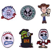 Anime Toy Story Enamel Pins Collect FORKY Metal Cartoon Brooch Backpack Hat Bag Collar Lapel Badge Men Women Fashion Jewelry