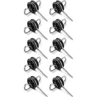 JFBL Hot 20Pcs Electric Fence Gate Handle Anchor Electric Fence Insulators Fence Wire Insulators For Electric Fence Wood Post