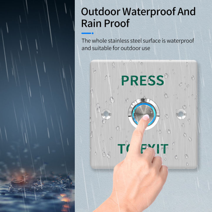 ip68สวิตช์ประตูกันน้ำได้-ปุ่มออกสแตนเลสรีโมทเปิดประตูโรงรถประตูทำงานร่วมกับระบบควบคุมการเข้าถึงอัจฉริยะแบบอิเล็กทรอนิกส์