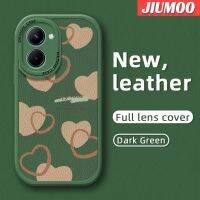 JIUMOO เคสสำหรับ Realme C33กระแสแฟชั่นแบรนด์สวยเคสโทรศัพท์สีซิลิกาเจลนุ่มหนังบางๆปกป้องเลนส์จากเคสกันกระแทกตกหล่น