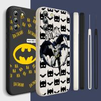 Batman Handsome logo For Samsung Galaxy S23 S22 S21 S20 S10 S9 Ultra Plus Pro Liquid Rope Silicone Phone Case