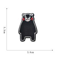 Factory direct custom models Kumamoto cartoon bear embroidered cloth affixed clothing accessories accessories embroidery cloth paste wholesale