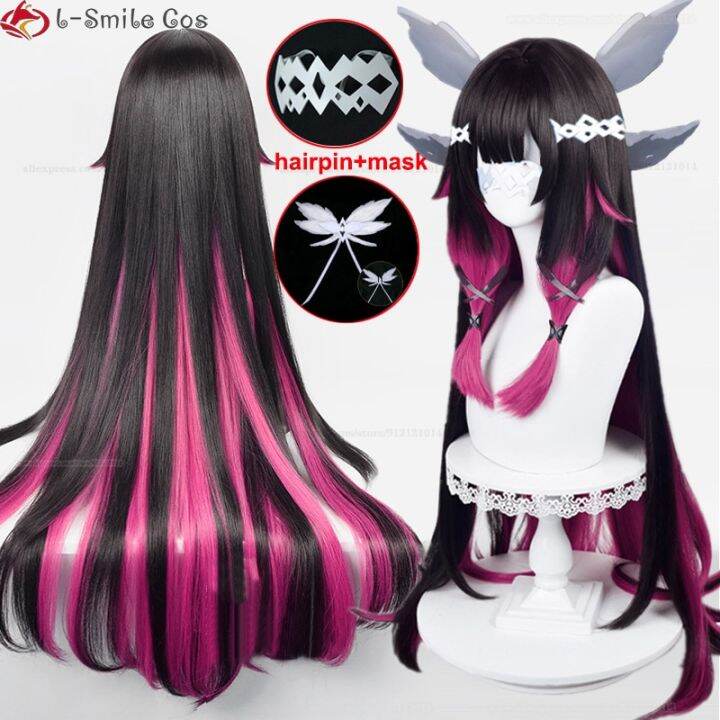 game-genshin-impact-fatui-cosplay-columbina-wig-105cm-long-gradient-heat-resistant-synthetic-hair-anime-party-wigs-wig-cap