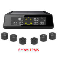 โซลาร์tpms เซ็นเซอร์พลังงานแสงอาทิตย์6ยางระบบการตรวจสอบแรงดันยางรถยนต์ไร้สายสำหรับรถบัสบรรทุกรถยนต์ขนาดใหญ่กว่าปกติ