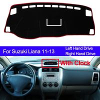 Car Dashboard Cover Dash Mat For Suzuki Liana 2011 2012 2013 with Clock Dashmat Pad Carpet Dash Board Sun Shade Auto Car Styling