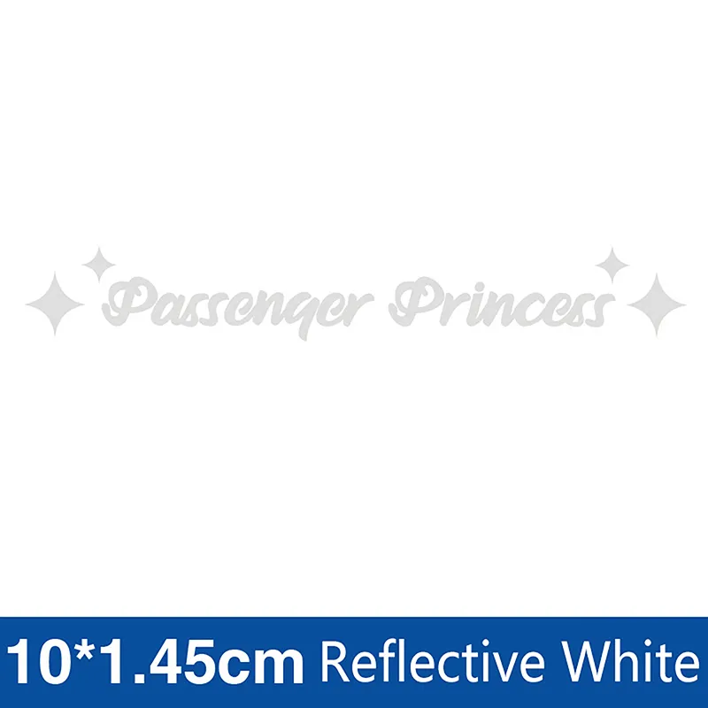 Passenger Princess Star Car Mirror Sticker Decal Rear View Mirror Auto  Vehicle Vinyl Decor