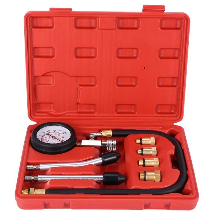 Automotive Motorcycles Petrol Engine Compression Test Gauge Tester Kit Tool Set Lazada.co.th
