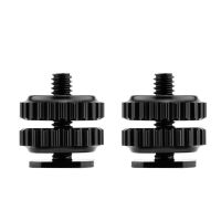 Camera Hot Shoe Mount to 1/4 quot; 20 Tripod Screw Adapter Flash Shoe Mount for DSLR Cage Rig Monitor Video Light Recorder Microphone