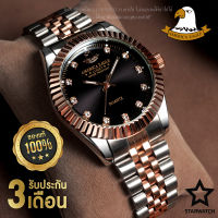 AMERICA EAGLE นาฬิกาข้อมือสุภาพบุรุษ สายสแตนเลส รุ่น SW8001G – PINKGOLD/BLACK