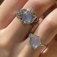 Retro elegant ring niche design light luxury senior sense temperament trend design open adjustable index finger ring