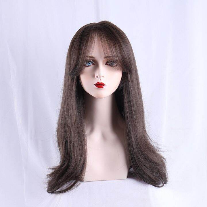 Tse Hand Woven Front Lace Wig Womens Long Hair High Temperature Silk Hair High End Can Be 4775