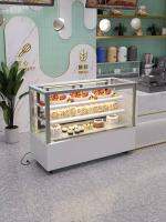 ₪❇ Xuanang cake refrigerated display counter-type commercial cooked food dessert freezer air-cooled fruit preservation cabinet