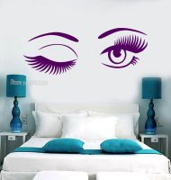 [COD] New Design Wall Decals Vinyl Removable Eyes Bedroom Stickers Livingroom Monochrome Decal LA455