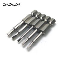 【cw】 ZtDpLsd 5Pcs 1/4 quot; 6.35mm Shank 50mm Length S2 Screwdriver Bits Set Electric ！