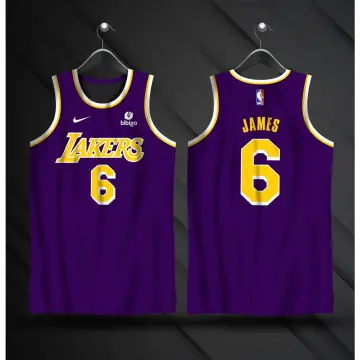 Los Angeles Lakers Lebron James 2021-22 City Edition Purple Jersey Full  Sublimation