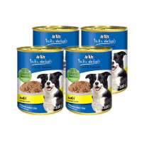 เอโปรไอคิว อาหารสุนัขโต รสไก่ 400 กรัม X 4 กระป๋อง - APro I.Q. Formula Canned Dog Food Chicken 400 g x 4