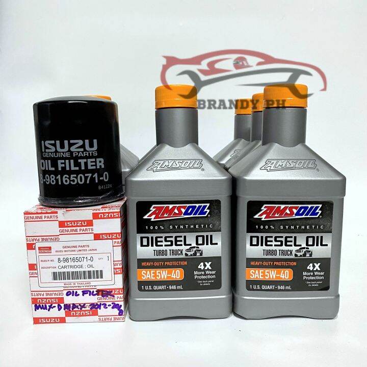 Isuzu Mux Dmax 20132021 (C529) Amsoil Fully Synthetic 5W40 CK4