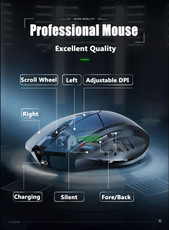 Inphic [3in1] Bluetooth 5.0 Mouse เมาส์ไร้สาย ปิดเสียง PM6BS เมาส์บลูทู ...