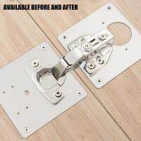 【LZ】 1pc Stainless Steel Hinge Fixed Plate Cabinet Door Repair Installer Cupboard Protecting Wooden Furniture Accessories