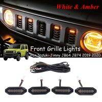 LED Front Grille Lights White External Grille Lamps for Jimny JB64 JB74 2019 2020 2021