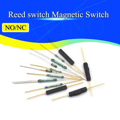 5PCS N/O Reed switch Magnetic Switch 2 x 14mm Normally Open Magnetic Induction switch N/C Normally closed MKA14103 GPS-14B