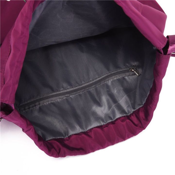 กระเป๋าสะพายไหล่คู่พับได้ใหม่-drawstring-bundle-กระเป๋า-เย็บปักถักร้อยท่องเที่ยวพักผ่อนยิมกระเป๋าร้อยกระเป๋าเป้สะพายหลัง