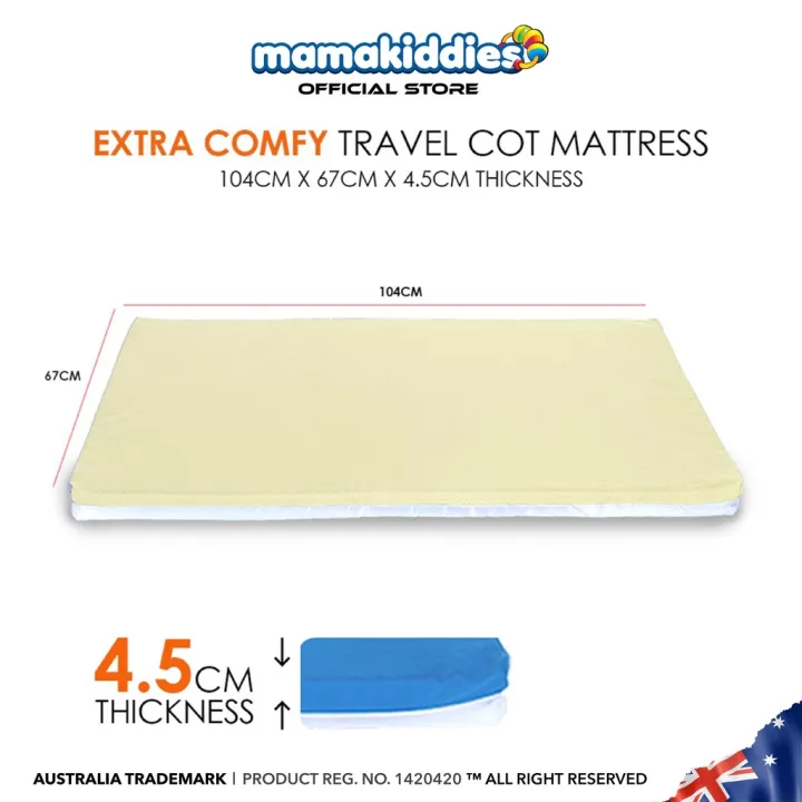 Extra Thick 4.5cm for Extra Comfort & Support Baby Cot Mattress for