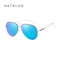 ~ [พร้อมกล่อง] Kateluo CP8801 แว่นตากันแดด เลนส์โพลาไรซ์ สเตนเลส กรอบนักบิน ขับขี่กลางแจ้ง สําหรับผู้ชาย และผู้หญิง