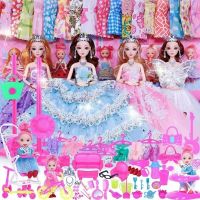 ของขวัญวันเกิดปราสาทชุดเส้นด้ายกล่องของขวัญขนาดใหญ่เปลี่ยนตุ๊กตา Barbie เจ้าหญิงในครอบครัวงานแต่งงานของเล่นสำหรับเด็กผู้หญิงบรรจุภัณฑ์ที่สวยงาม