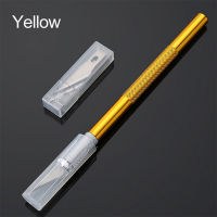 Kada ?Hot Sale?6Pcs Metal Handle Non-Slip Knife With Blade Scalpel Cutter Engrave Multi-color