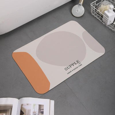 Home Decor Floor Mats Toilet Carpet Non-slip Bathroom Mat Absorbent Mat Modern Bathroom Mat Quick-drying Mat