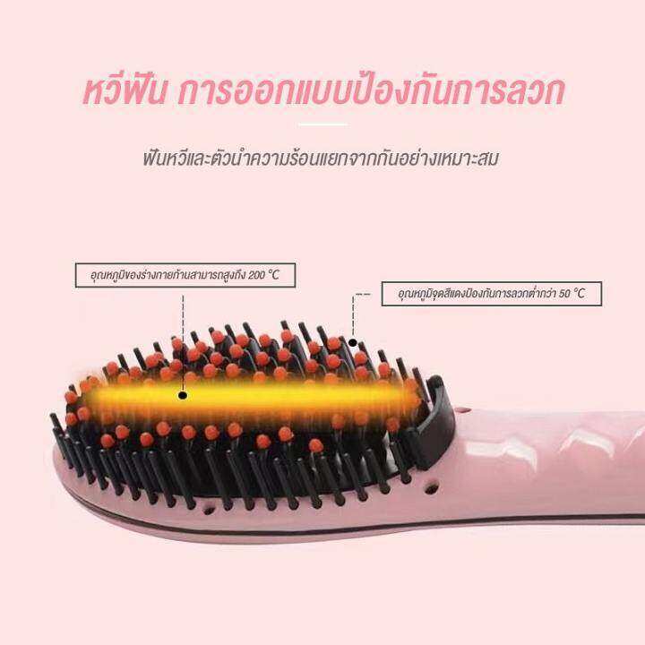 ส่งจากกรุงเทพ-แปรงหวีไฟฟ้า-หวีรีดผมตรงไฟฟ้า-แปรงหวีผมตรงใช้ได้ทั้งผมเปียกและผมแห้ง-แปรงหวีผมแบบมีวอลุ่ม-หวีผมตรงไฟฟ้า-เครื่องหวีผมไฟฟ้า-fast-hair-straight