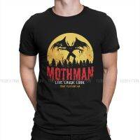 Mothman Vintage Cryptid Point Tshirt For Male Mothman Humanoid Creatures Clothing T Shirt 100% Cotton Print Loose Creative Gift