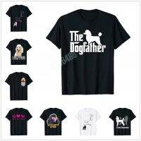 {Echoes Department Store}พุดเดิ้ล Dogfather สุนัขเย็นพ่อพ่อพ่อเสื้อยืดผ้าฝ้าย100ผู้ชายผู้หญิงเสื้อสำหรับของขวัญขนาด XS 5XL