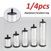 4pcs Aluminum Alloy Adjustable Furniture Leg Replacement for Sofa Office Table Couch Cabinet TV Stand Leg Metal Furniture Feet Furniture Protectors Re