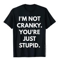 IM Not Cranky YouRe Just Stupid T-Shirt Tees Oversized Custom Cotton Men T Shirts Printed On S-4XL-5XL-6XL