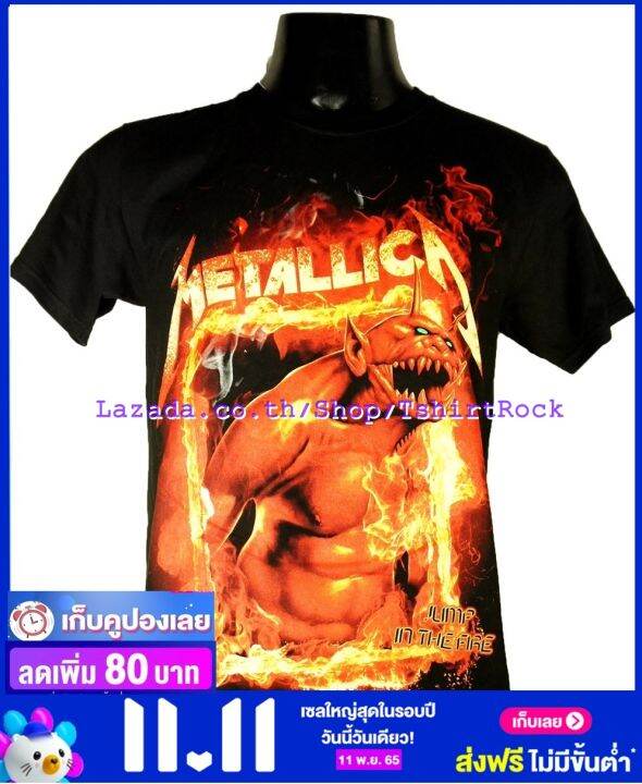 เสื้อวง-metallica-เมทัลลิกา-ไซส์ยุโรป-เสื้อยืดวงดนตรีร็อค-เสื้อร็อค-met1271-สินค้าในประเทศ