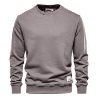 AIOPESON Streetwear Cotton Mens Sweatshirt Casual Solid Color Long Sleeve Spring Sweatshirt Men Quality Classic Mens Clothes