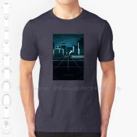 Legacy Black White Tshirt For Sci Fi Science Fiction Tron 80S 2010 Monochromatic Program Epic Future Blue Gildan